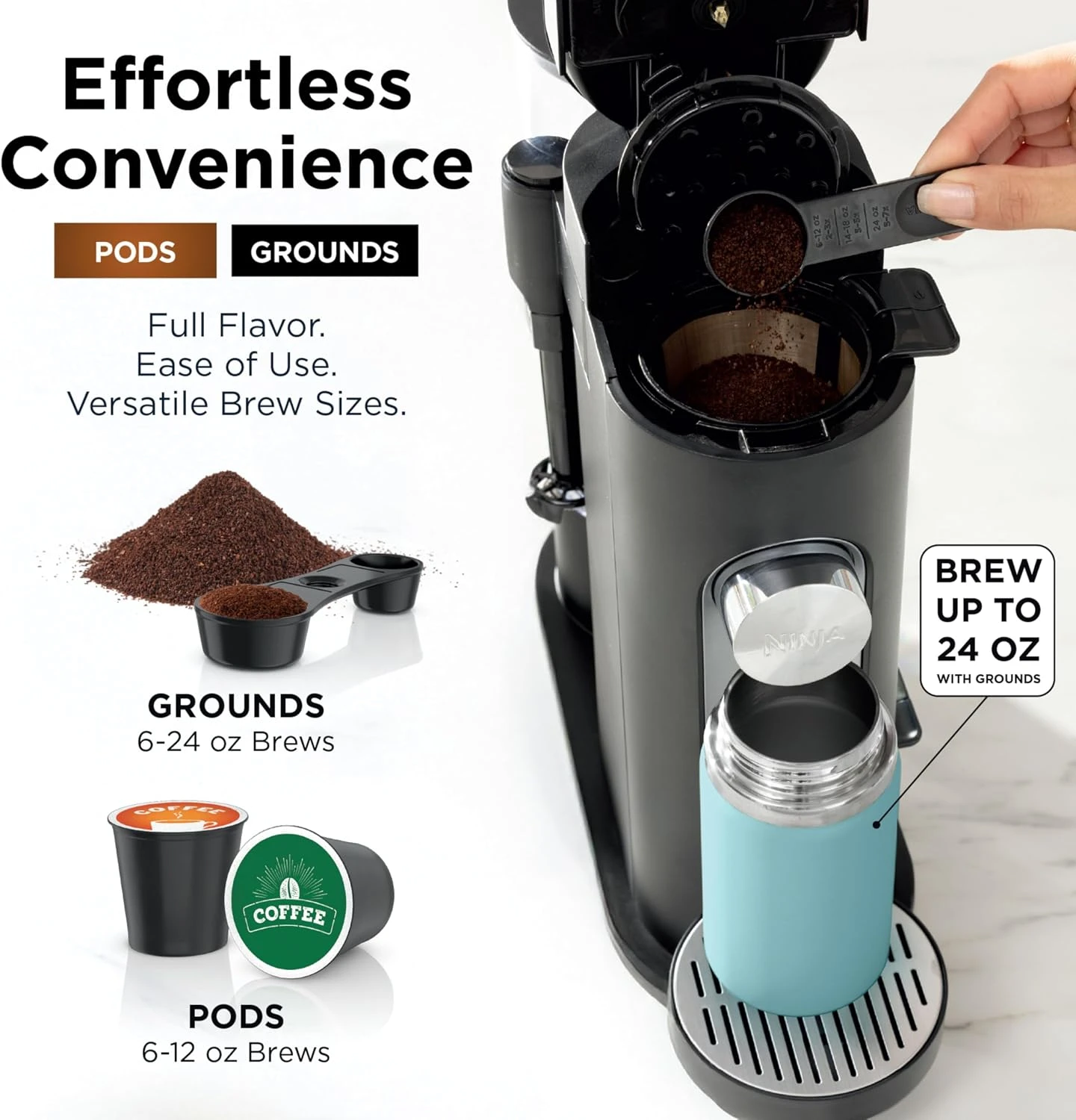 Single-Serve Coffee Maker with Milk Frother lifestyle view 2